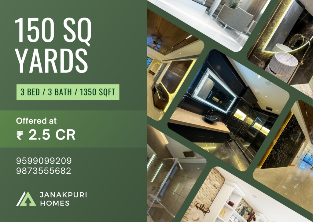 Just Listed - 150 Gaj Builder Floor in C3 Block Janakpuri