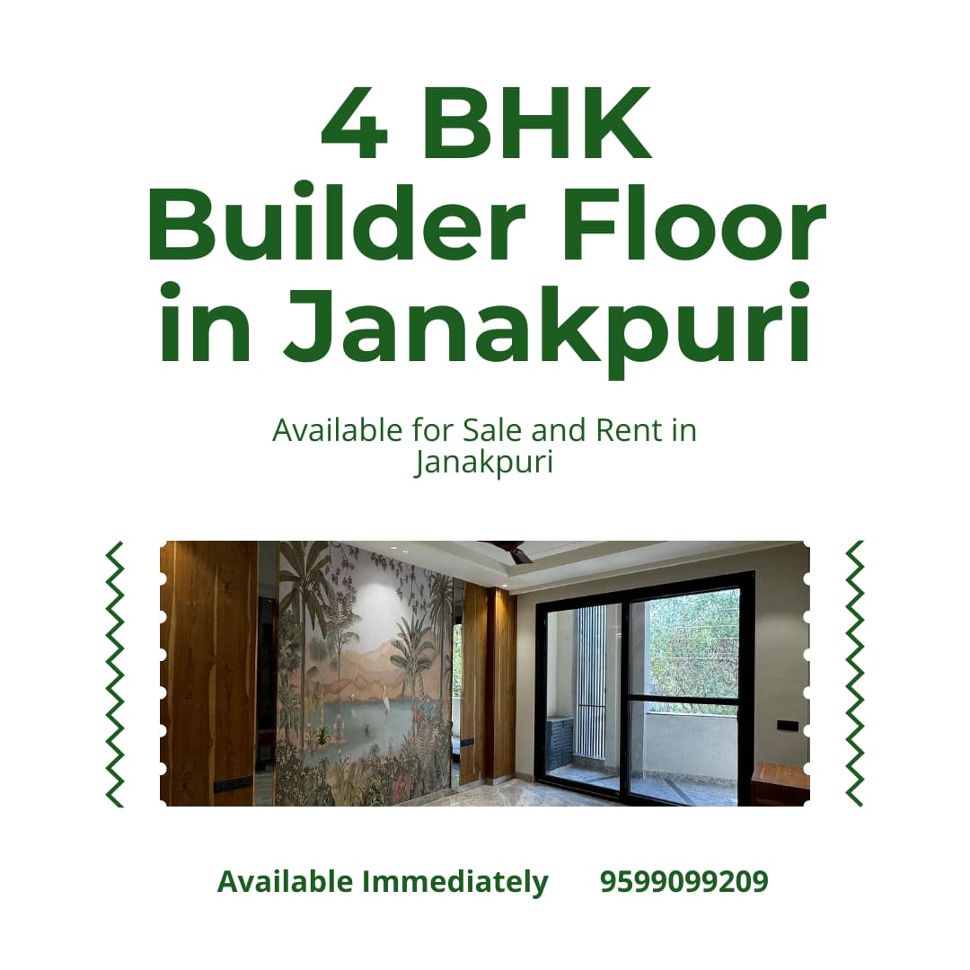 4 BHK Builder Floor in Janakpuri