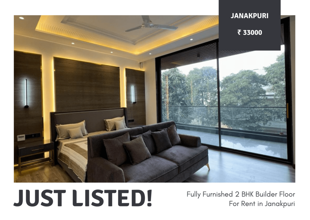 Fully Furnished 2 BHK Builder Floor For Rent in Janakpuri