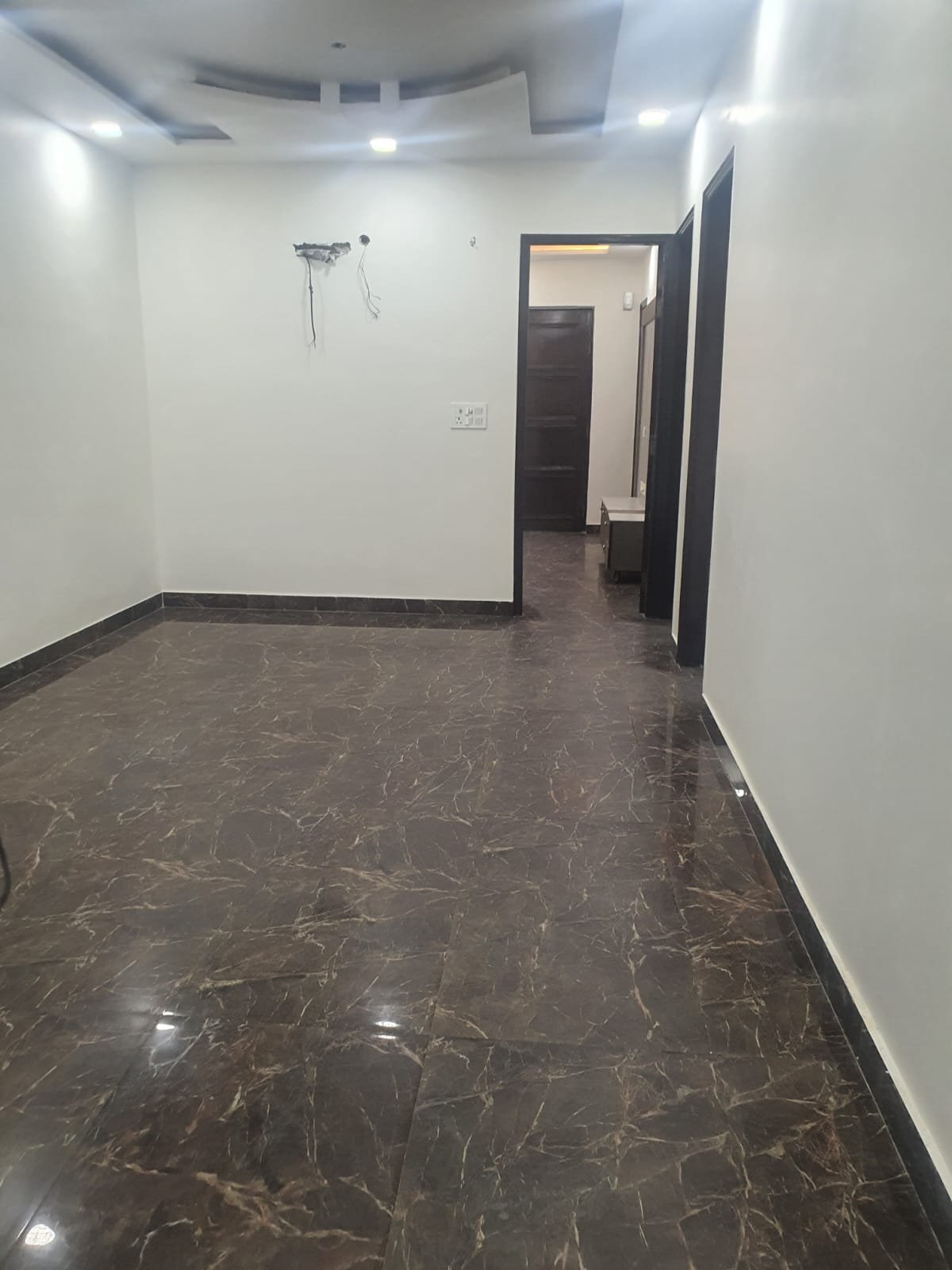 Front view of fully extended 4 BHK DDA MIG Flat on ground floor in C1A Block, Janakpuri