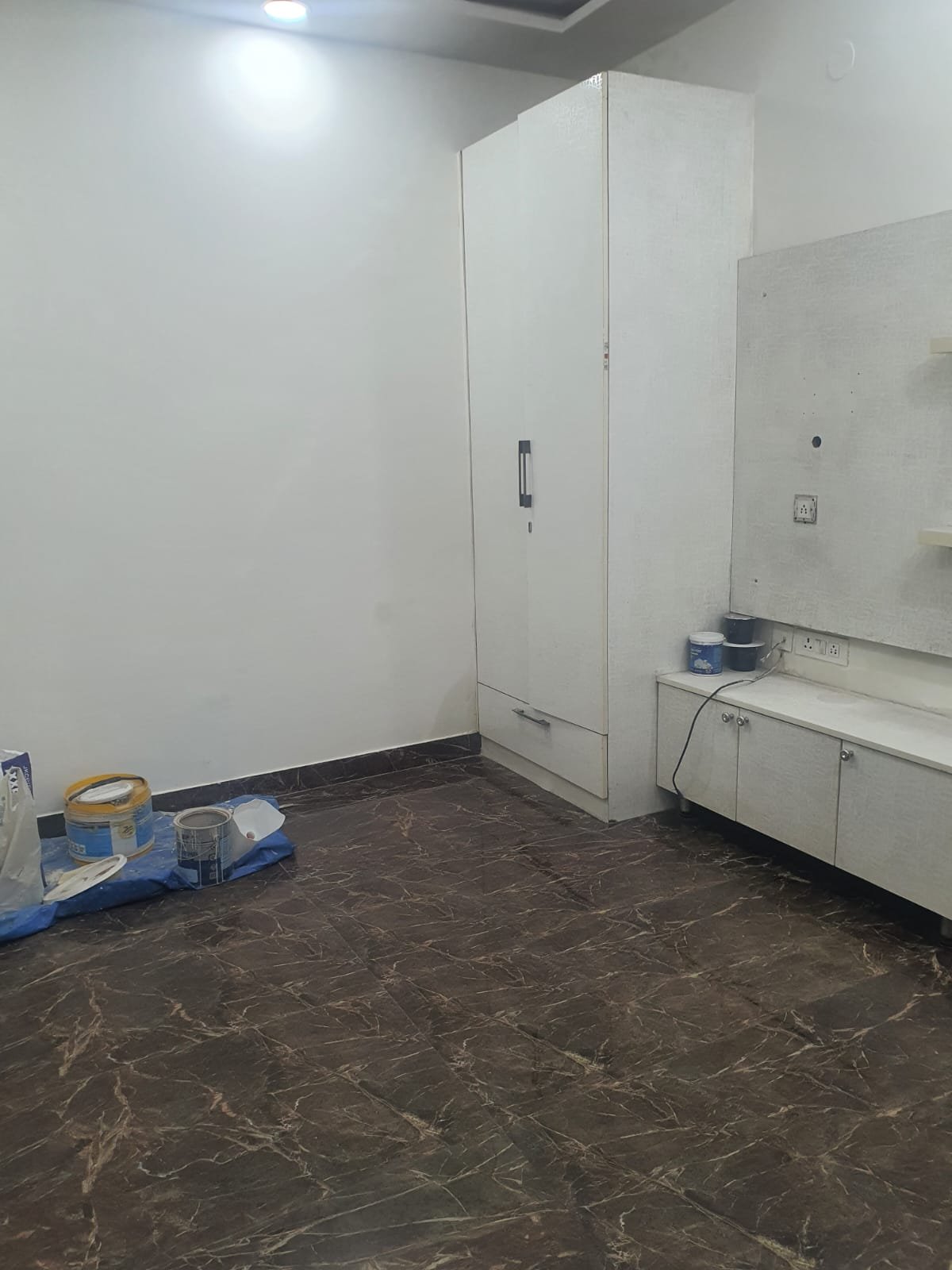 Front view of fully extended 4 BHK DDA MIG Flat on ground floor in C1A Block, Janakpuri