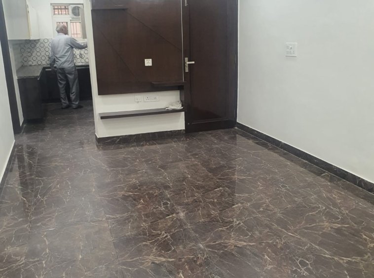 Front view of fully extended 4 BHK DDA MIG Flat on ground floor in C1A Block, Janakpuri