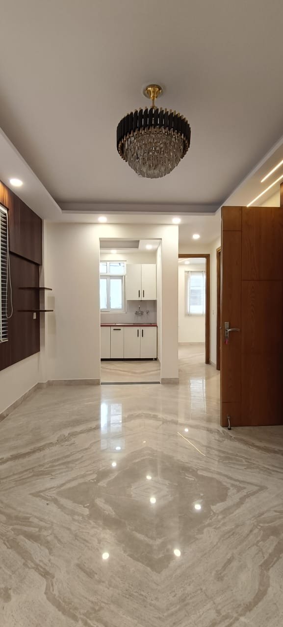 Newly built 3 BHK corner builder floor on upper ground with lift and car parking