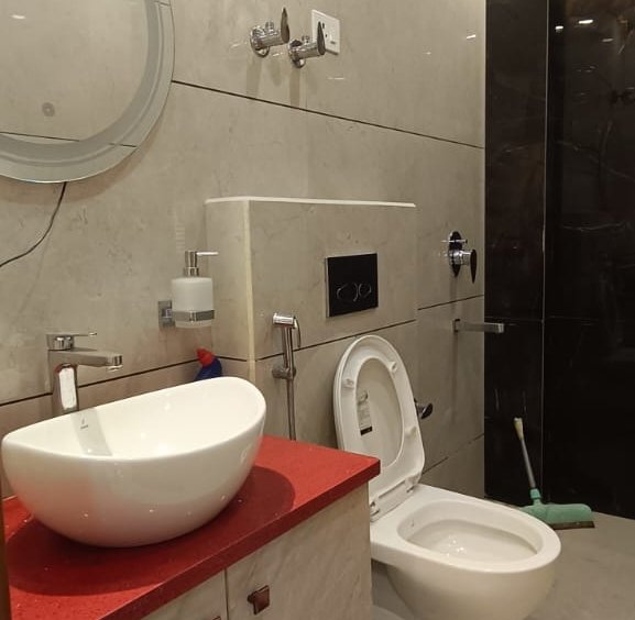 Newly built 3 BHK corner builder floor on upper ground with lift and car parking