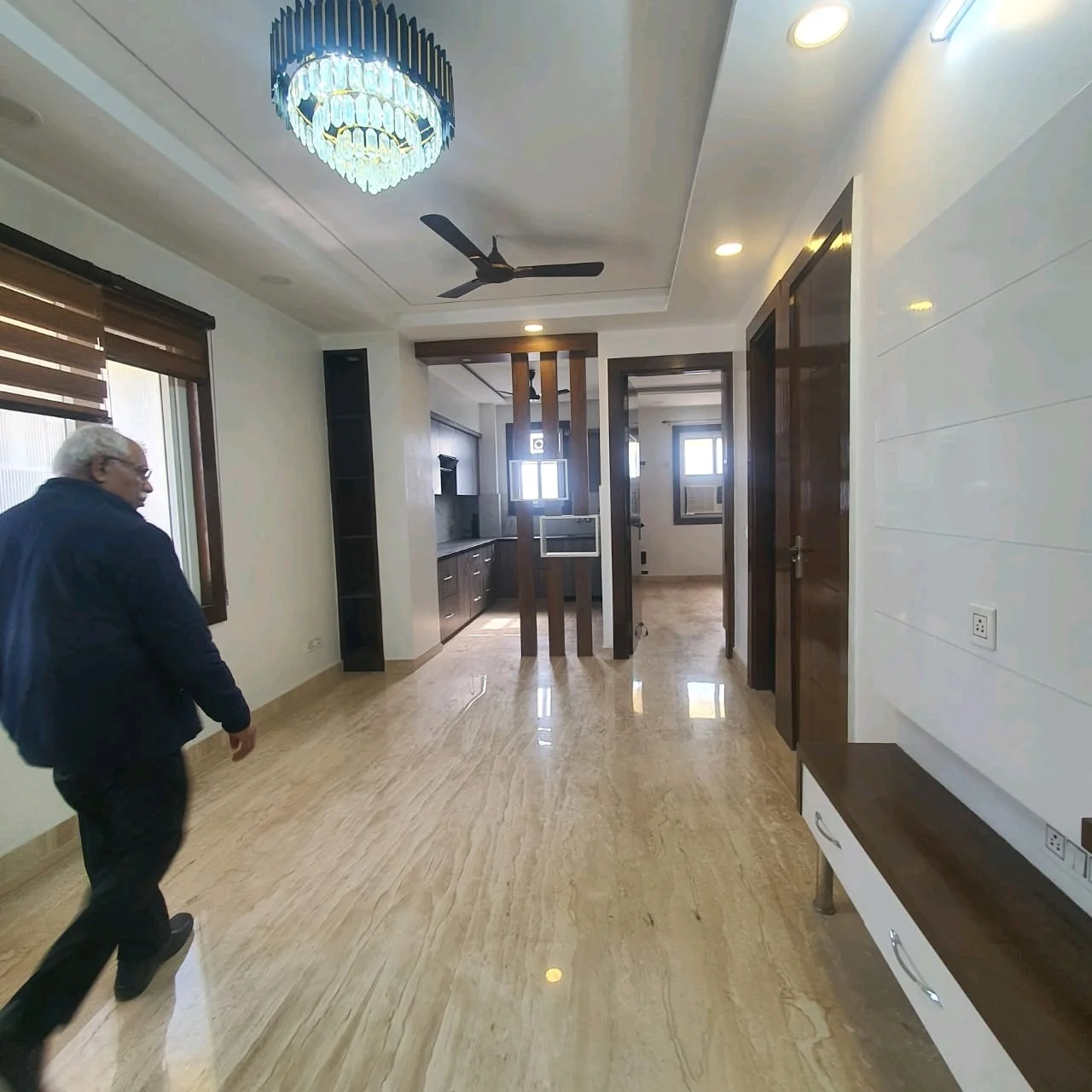 80 Gaj top-floor corner builder floor with 2 BHK on third floor and 1 BHK on roof in C4F Block Janakpuri.