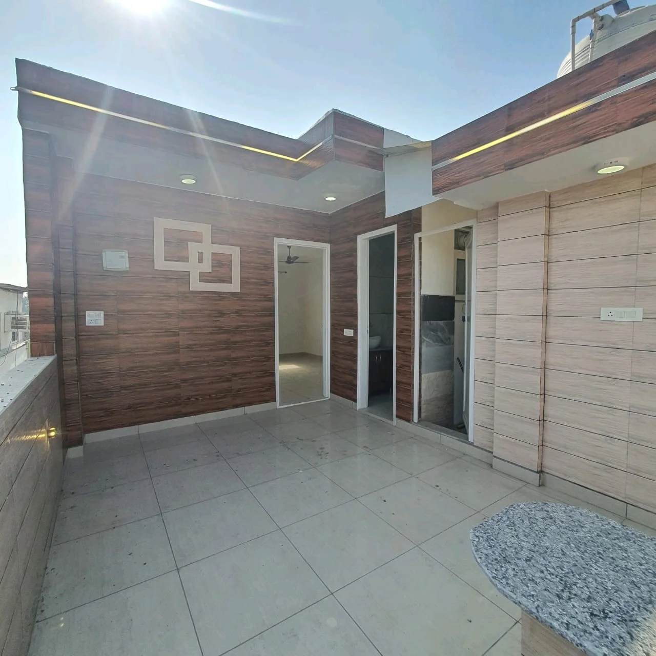 80 Gaj top-floor corner builder floor with 2 BHK on third floor and 1 BHK on roof in C4F Block Janakpuri.