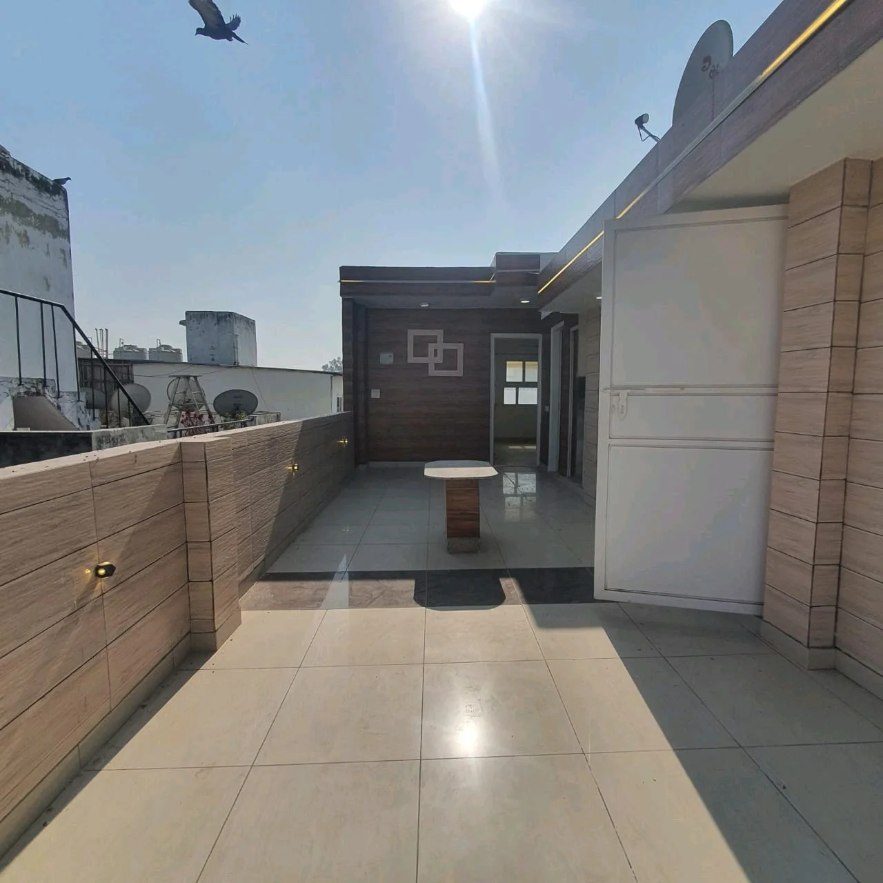 80 Gaj top-floor corner builder floor with 2 BHK on third floor and 1 BHK on roof in C4F Block Janakpuri.