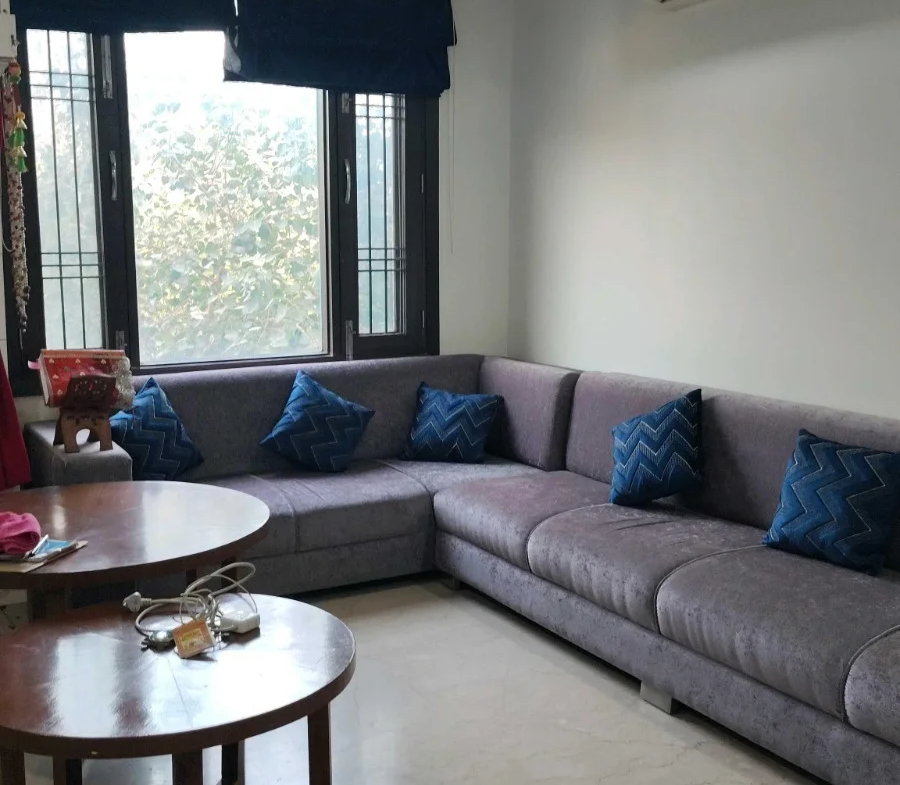 Living Room of a 325 Gaj Builder Floor in A1 Block Janakpuri