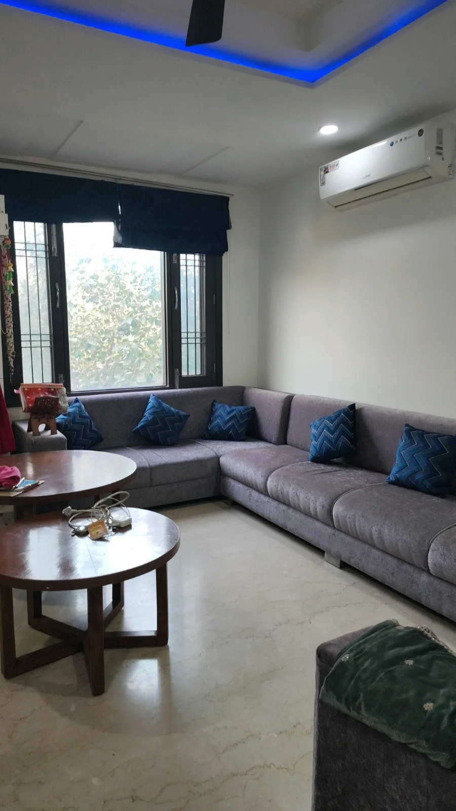 Living Room of a 325 Gaj Builder Floor in A1 Block Janakpuri