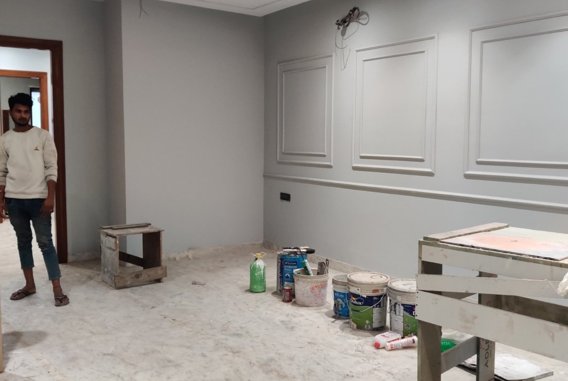 Park-facing 150 gaj newly built builder floor available for rent in the heart of C1 Block Janakpuri.