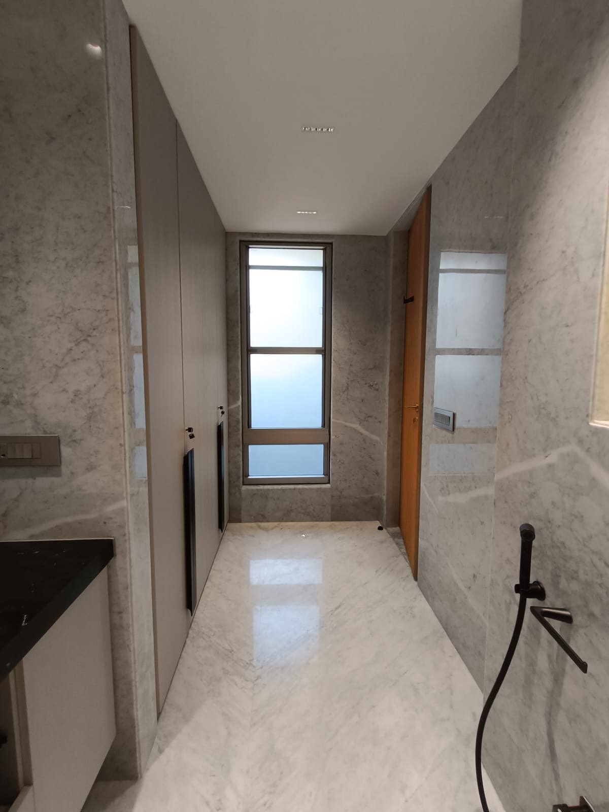 Premium Kohler bathroom with modern fittings luxury builder floor Janakpuri